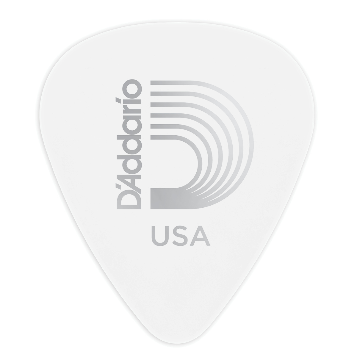D'Addario White-Color Celluloid Guitar Pick, Light