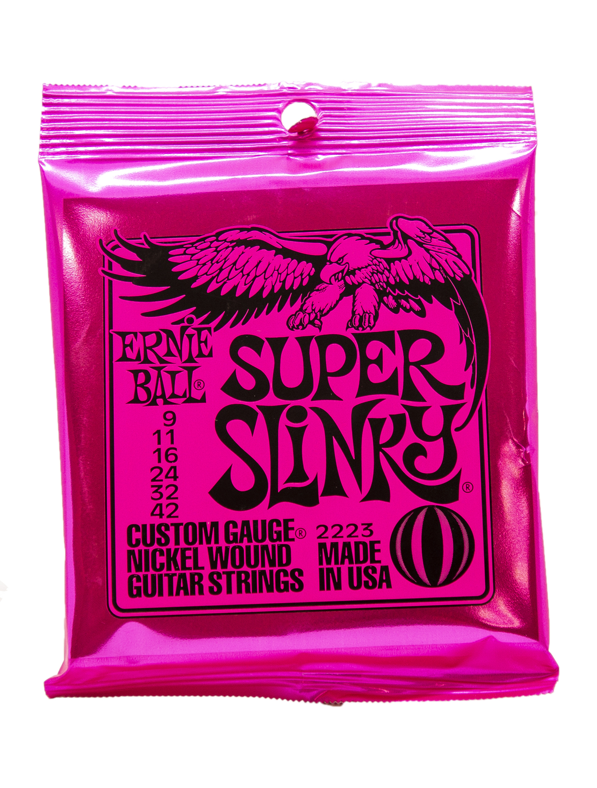 Electric Gtr Str Set 09/42 Sup Slinky Pink