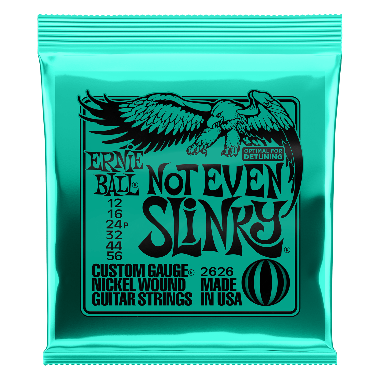 Electric Gtr Str Set 12/56 Not Even Slinky Teal