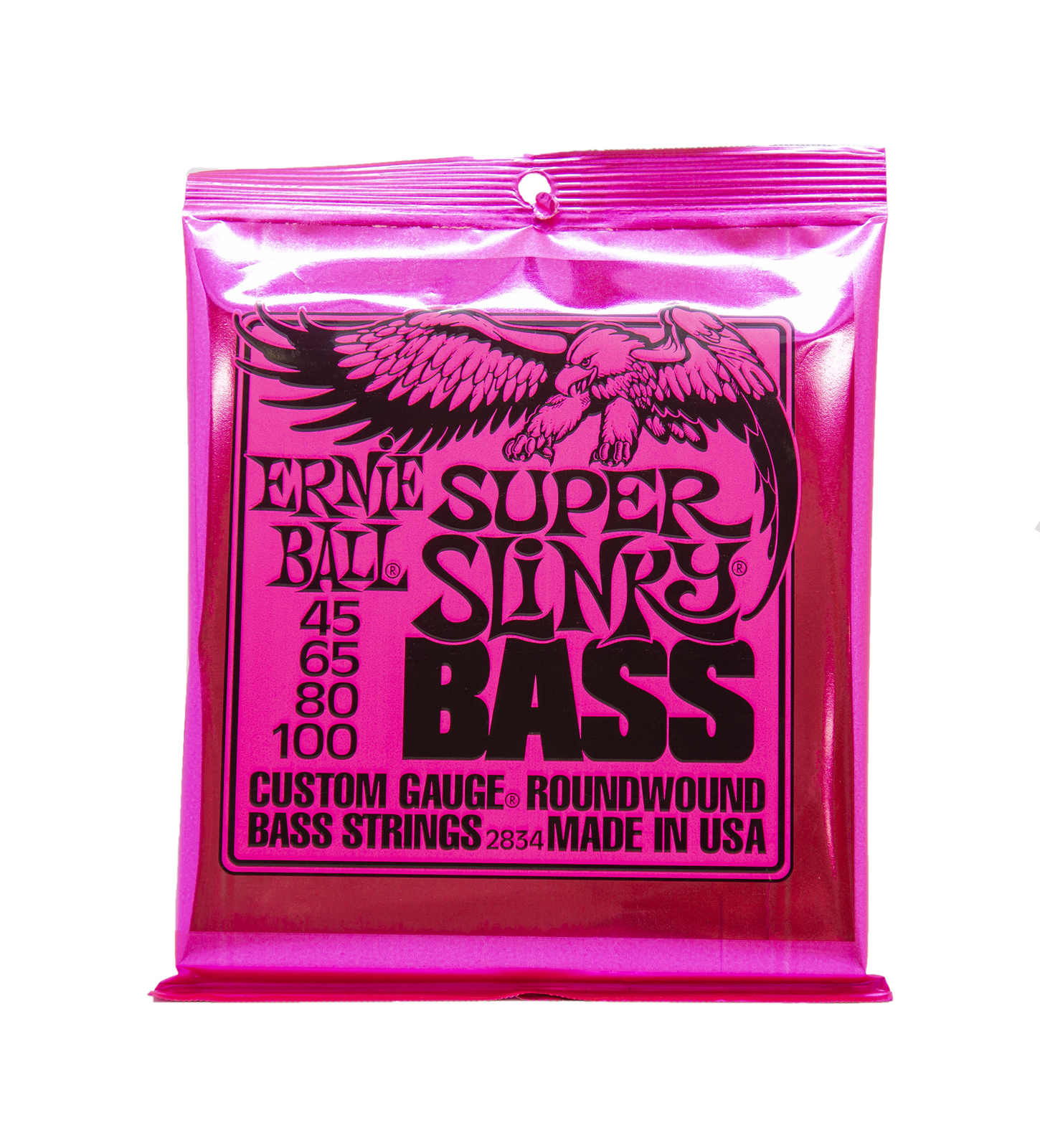 Bass Gtr Str Set 45/100 Super Slinky Pink