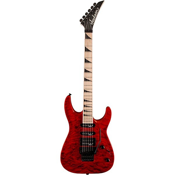 Jackson JS34Q Dinky Electric Guitar Transparent Red