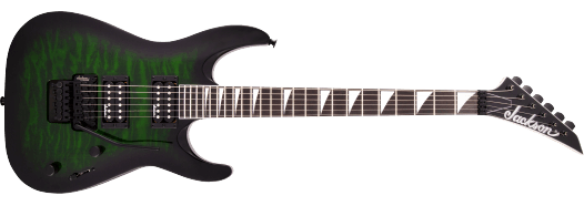 JS Series Dinky® Arch Top JS32Q DKA, Amaranth Fingerboard, Transparent Green Burst