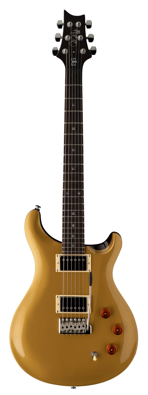 PRS SE DGT Moons, Gold Top