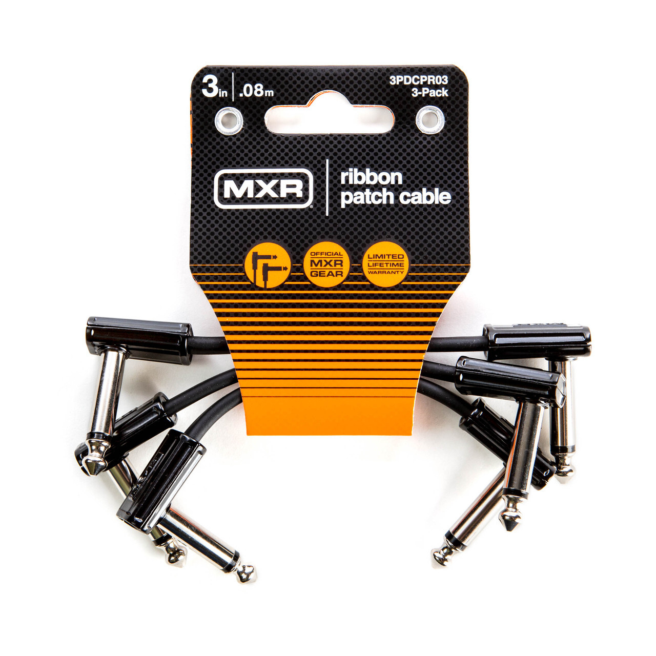 MXR Ribbon Patch cable 3" - 3 Pack