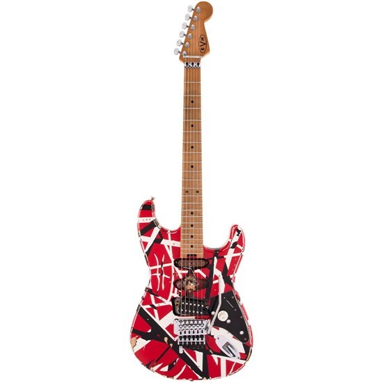 EVH Striped Series Frankie R/B/W Relic Electric Guitar