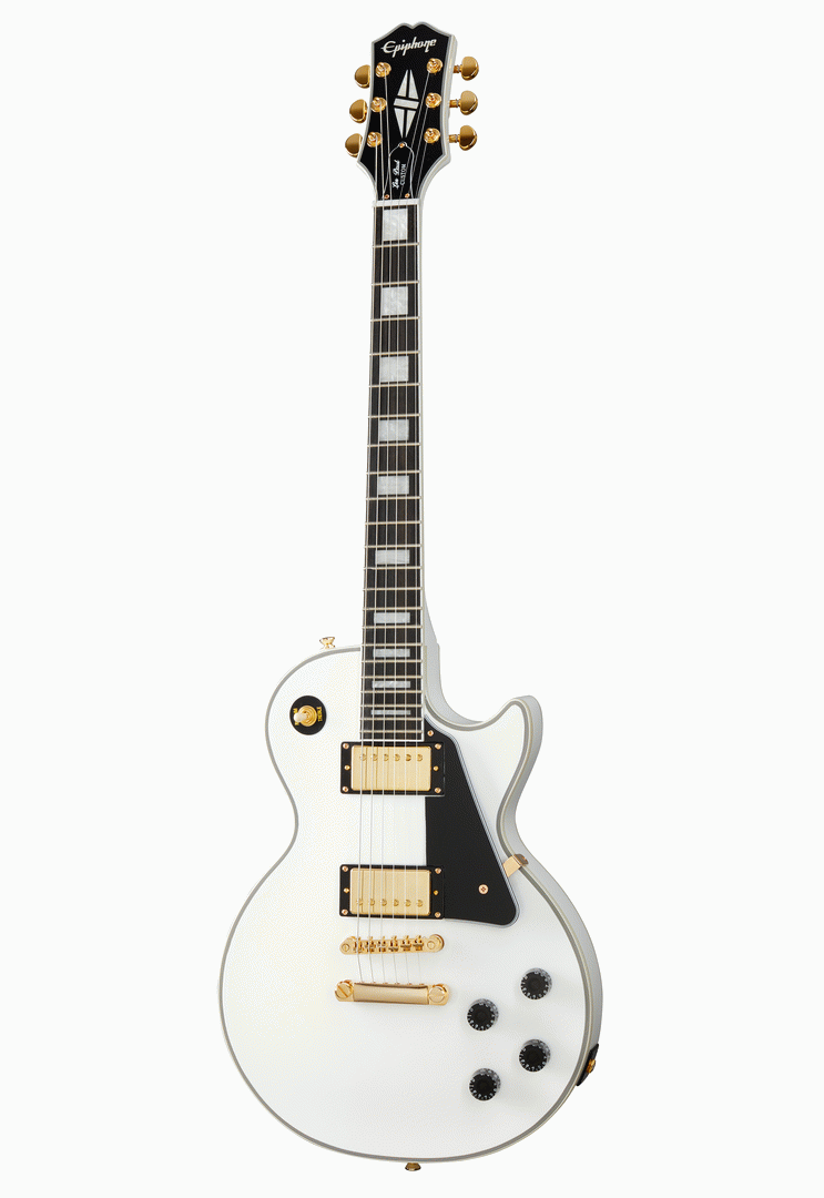 Epiphone Les Paul Custom Alpine White Electric Guitar