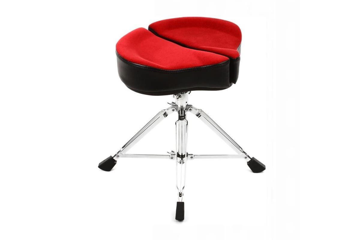 Ahead 18" Spinal-G Drum Stool with Red Cloth Top