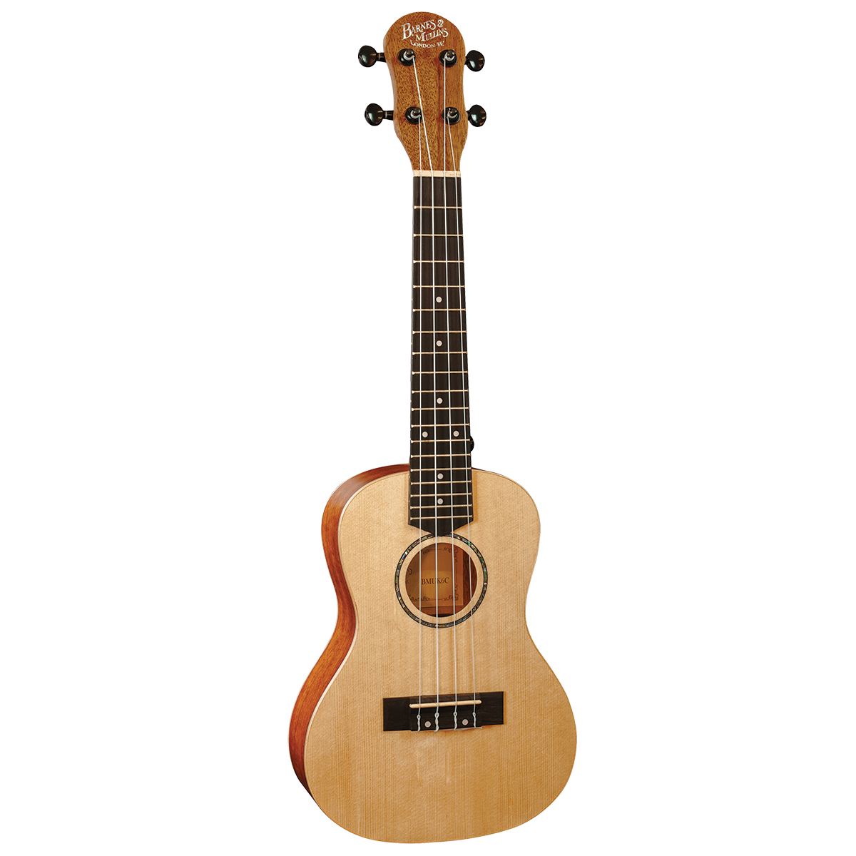 Barnes & Mullins BMUK6C Solid Top Concert Spruce/Mahogany Ukulele