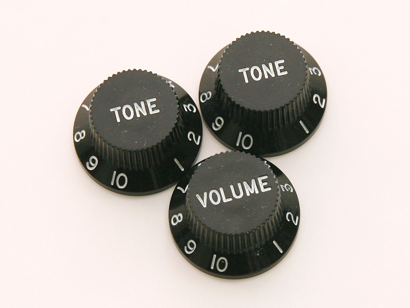 Dimarzio Control Knob Set - Black Tone, Tone, Volume