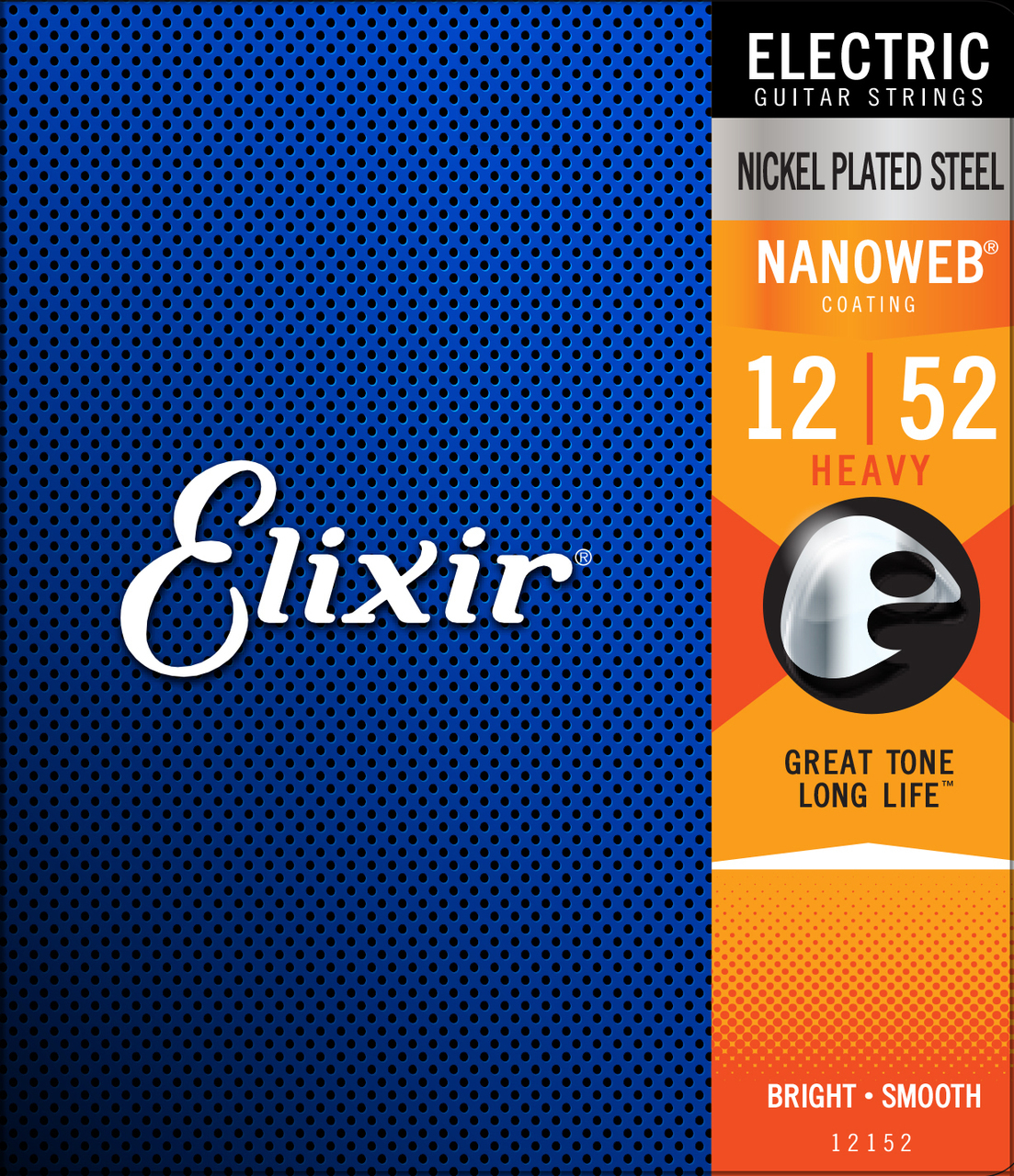 Elixir 12152 Nanoweb Electric Heavy 12-52 Guitar Strings