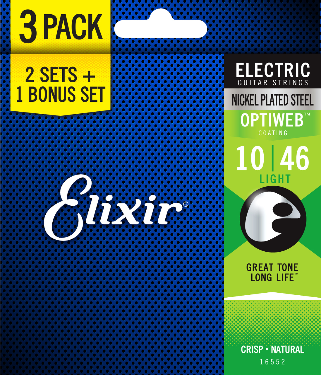 Elixir Optiweb Electric Light 10-46 3 Pack