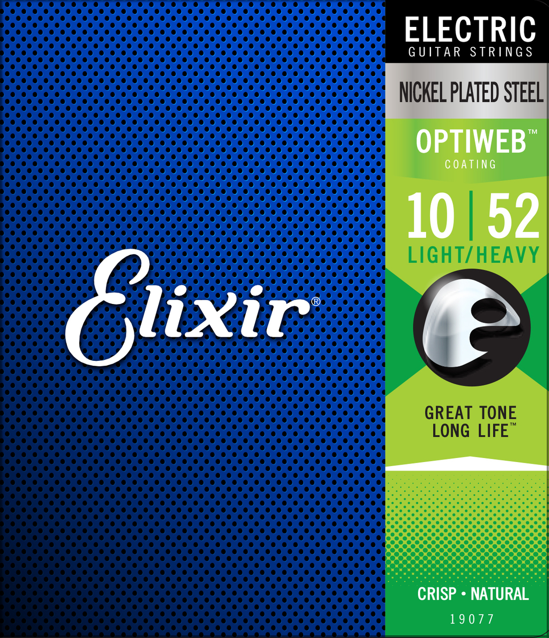 Elixir 19077 Optiweb Electric Light Heavy 10-52