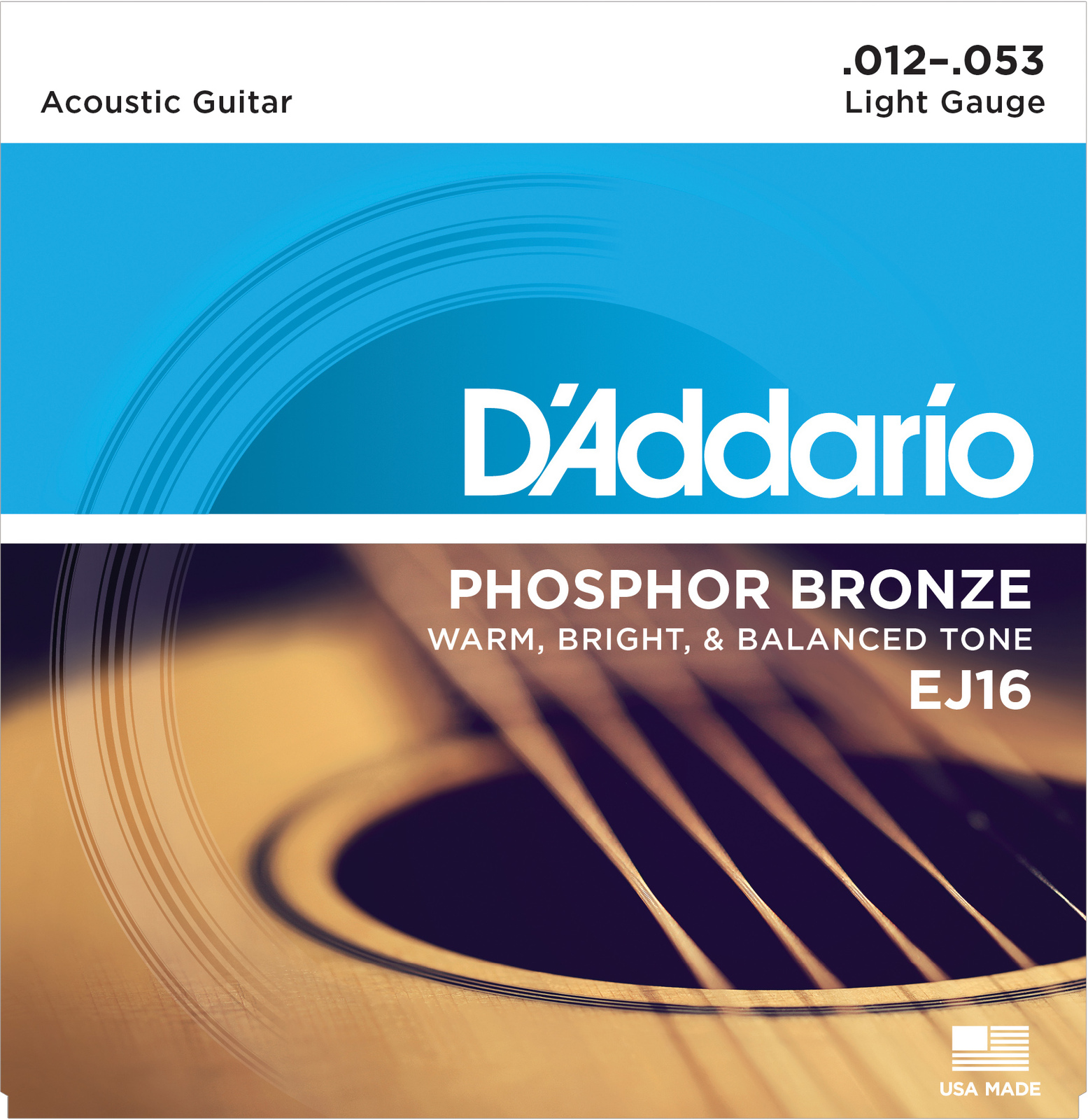 Acoustic Gtr Str Set 12/53 Ph/Br Lgt Ej16