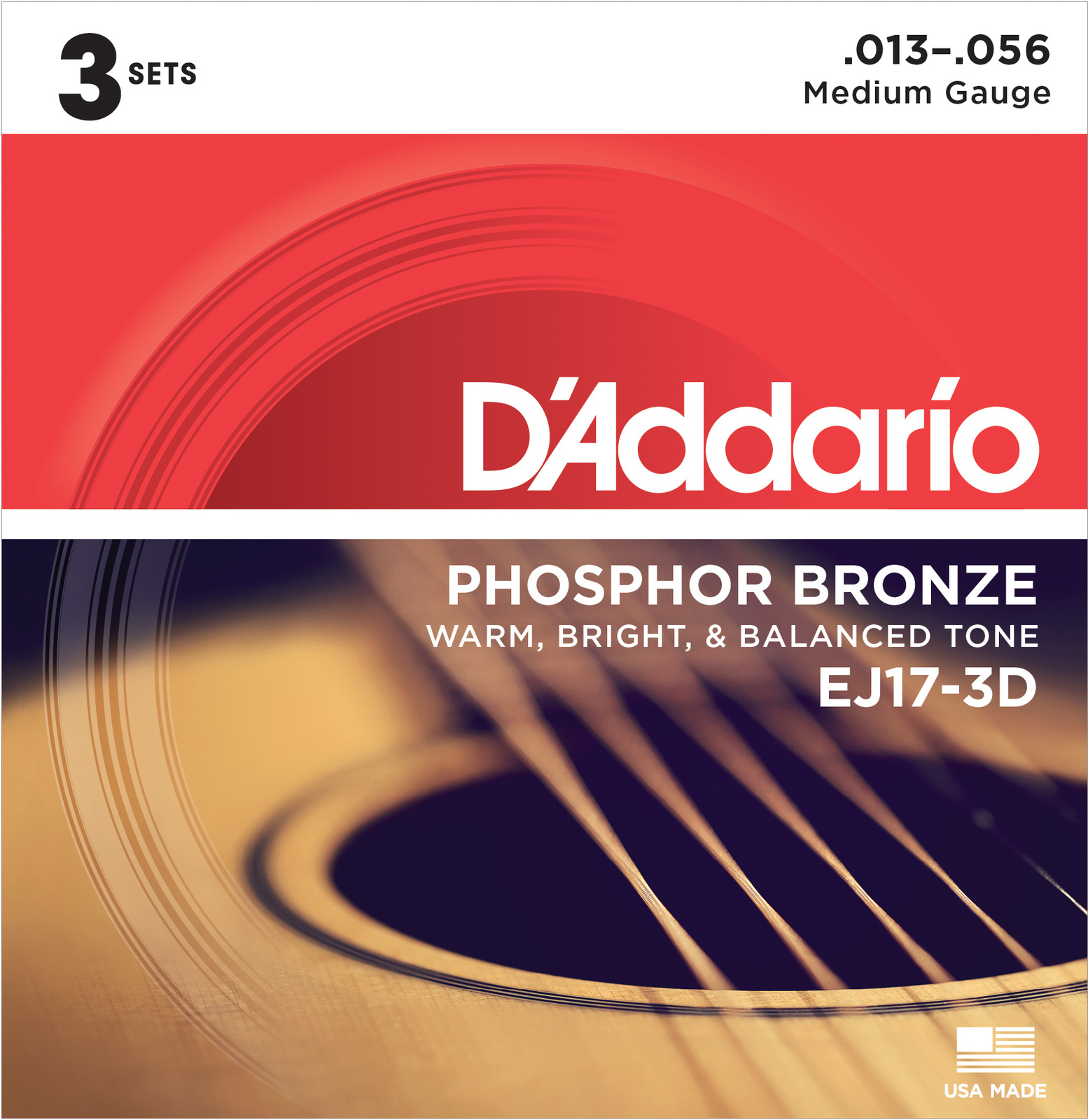 Acoustic Gtr Str Set 3D 13/56 Ph/Br Lgt