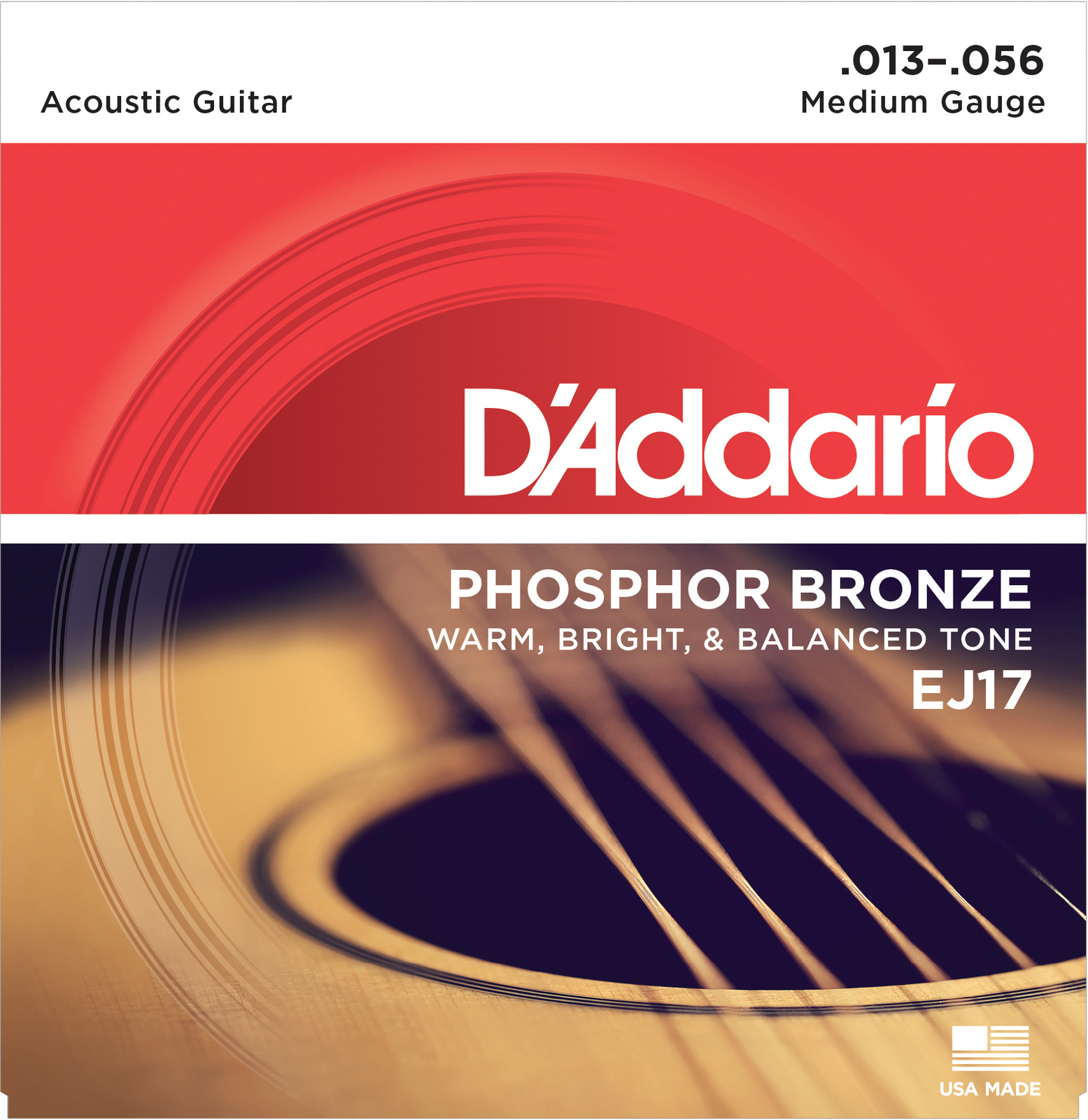 Acoustic Gtr Str Set 13/56 Ph/Br Med Ej17