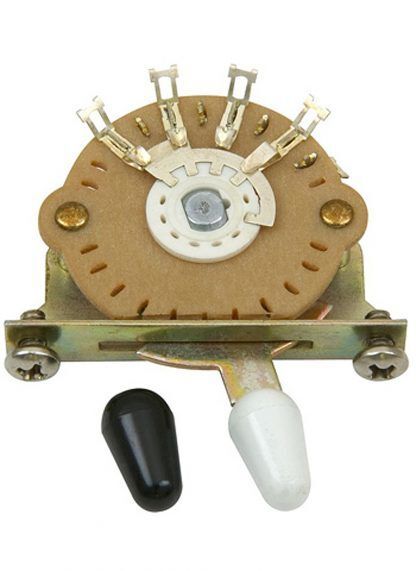 Switch 5 Way Slide White Knob