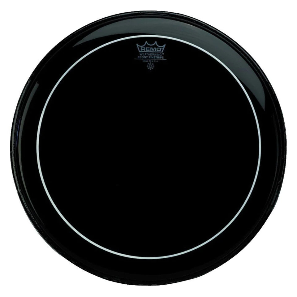 Remo 14" Pinstripe - Ebony