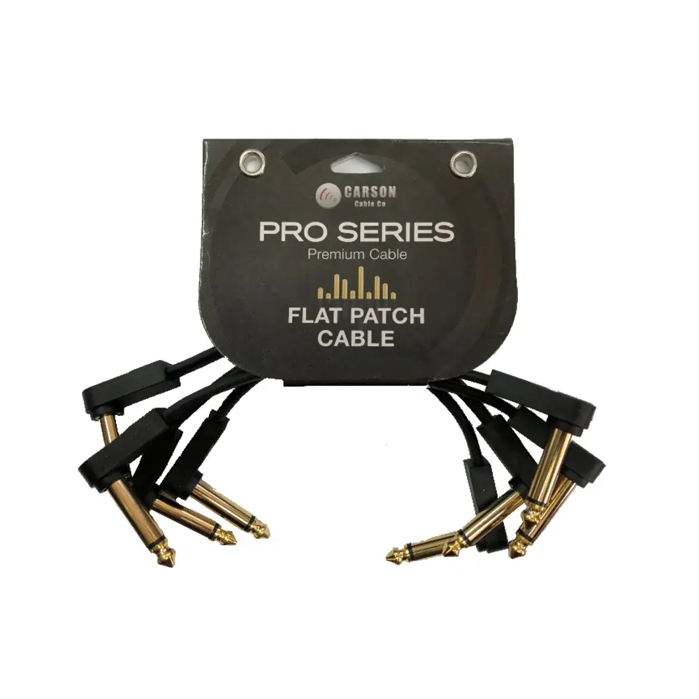 Carson Pro Series 6" Flat Patch Cable 4-Pack