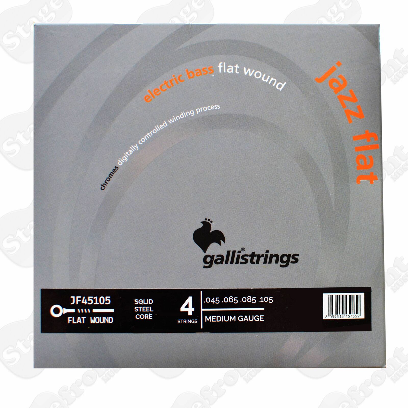 GALLI CHROMES FLAT WOUND 4 STRING BASS GUITAR SET