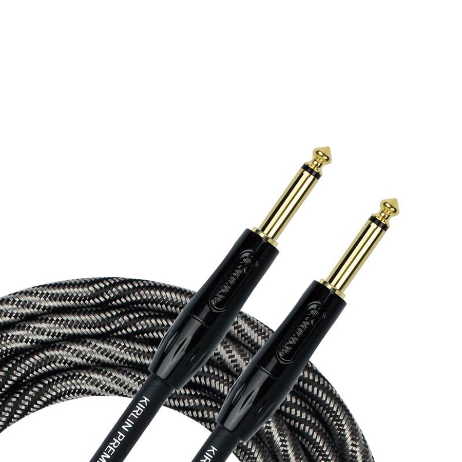 Kirlin 20Ft Premium Plus Wave Black Guitar Cable