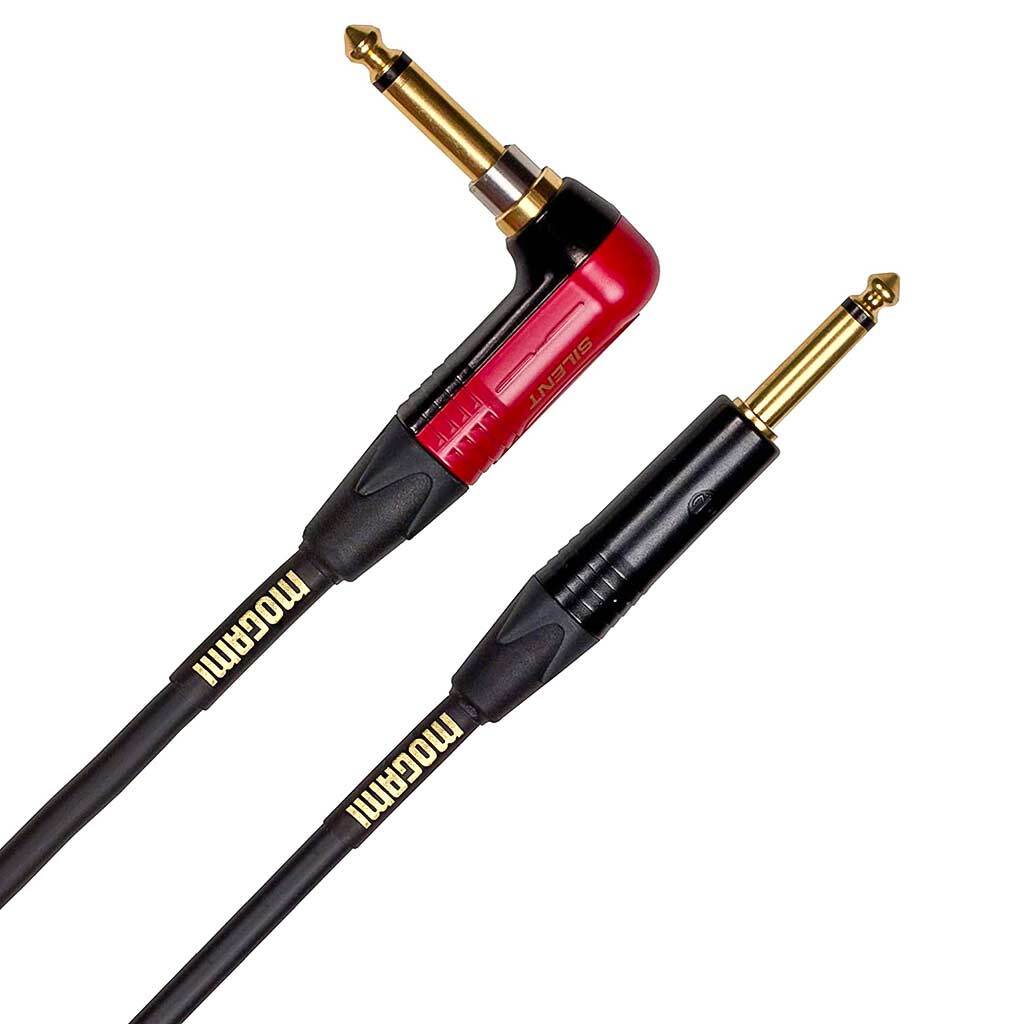 Mogami 10FT Gold Instrument Cable Right Angle Silent - Straight