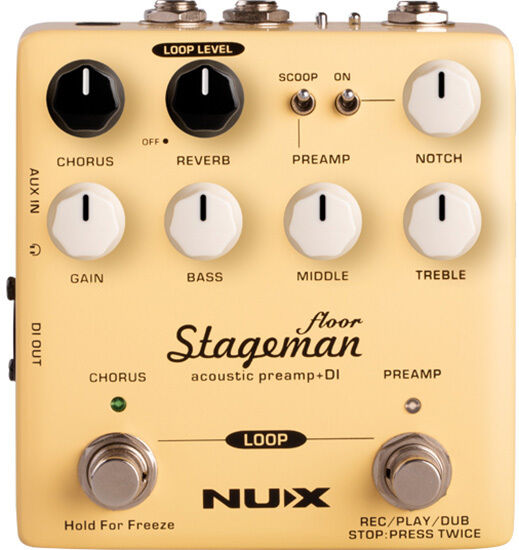 NU-X Verdugo Series Stageman Floor Acoustic Preamp & DI