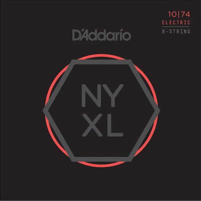 D'Addario NYXL1074 Electric Guitar 8 String Set 10-74
