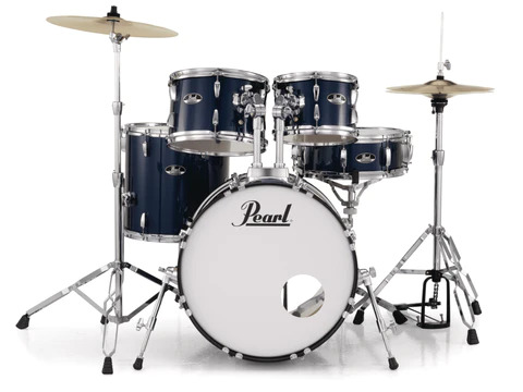 Pearl Roadshow 22" Fusion Plus Drum Kit Package - Royal Blue Metallic