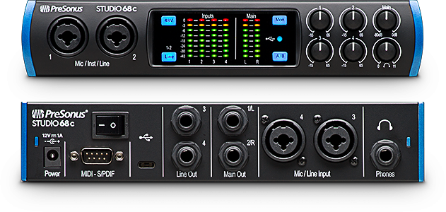 PreSonus Studio 68 6x6 USB-C Audio Interface