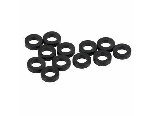 Pearl Plastic Nylon Washer - Black 12 Pack