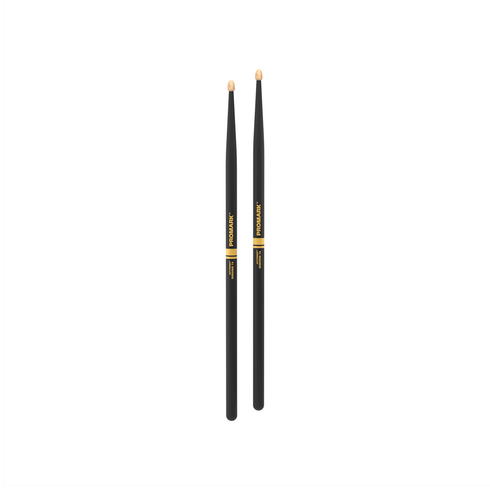 Promark R7AAG Rebound 7A ActiveGrip Hickory Drumsticks Wood Tip