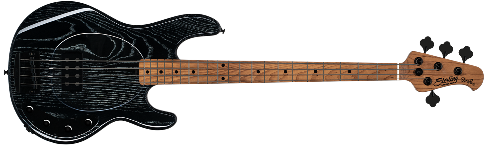 Sterling by Music Man Ray34 Stingray 4 Bass in Black | Pony Music