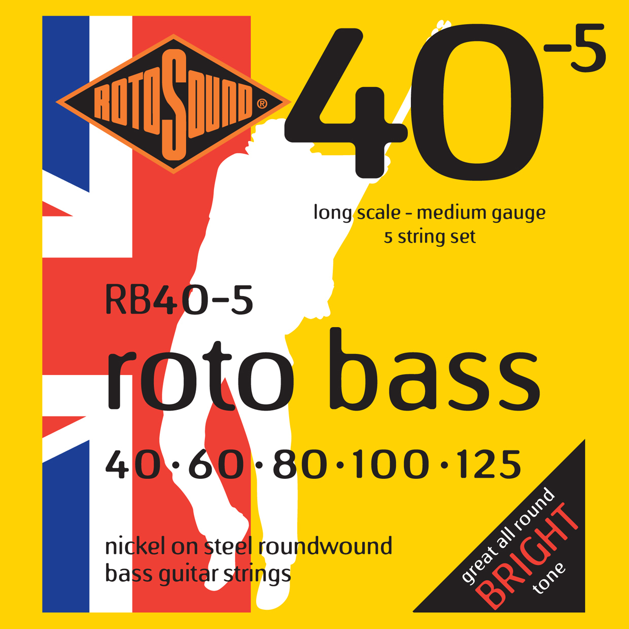 Rotosound Rb405 Rotobass Medium 5 String 40 - 125