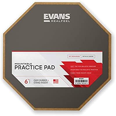Evans 06 Inch Standard Pad 1 Sided