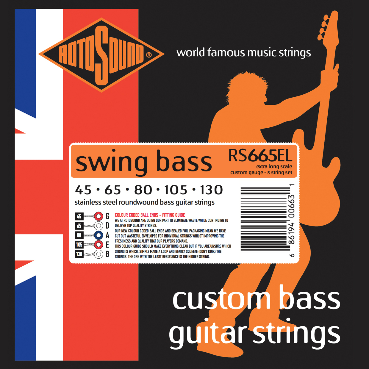 Rotosound Rs665El Swing Bass 66 Extra Long