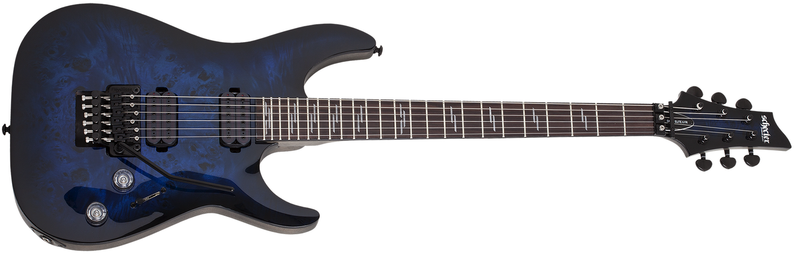 Schecter Omen Elite 6 See Through Blue Burst