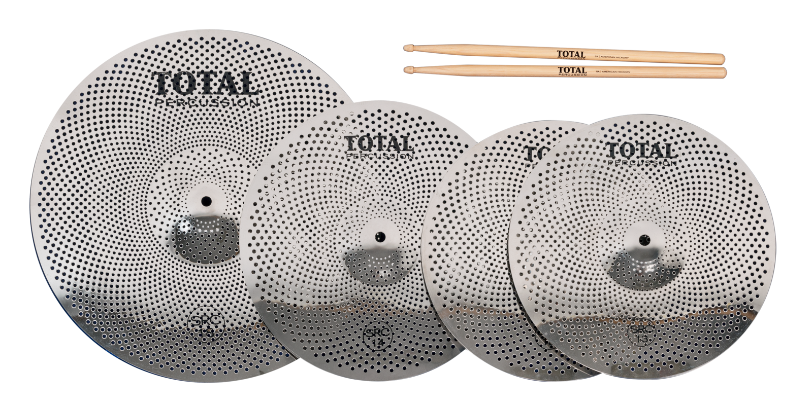 Total Percussion Sound Reduction Cymbal Set - 13HH/14CR/18RD