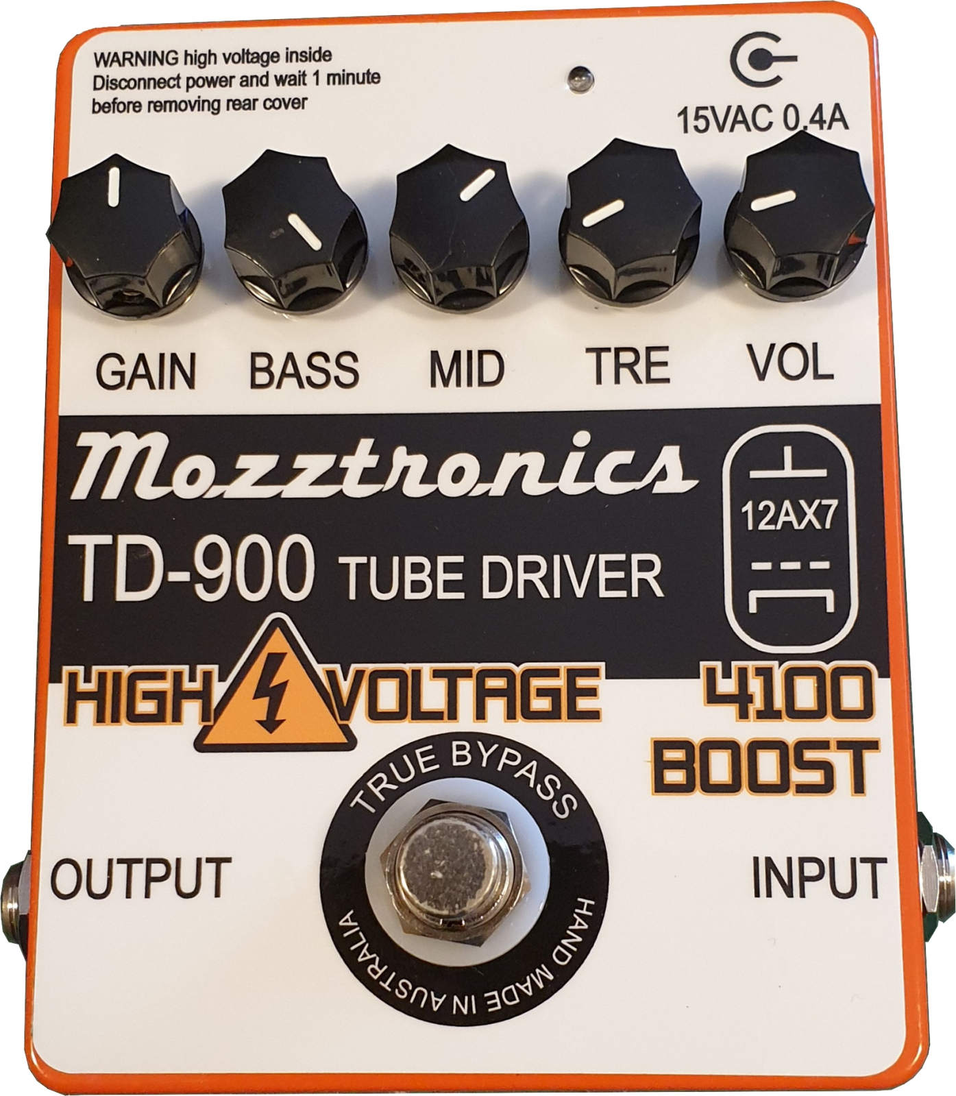 Mozztronics TD-900 4100 Boost Tube Drive Pedal