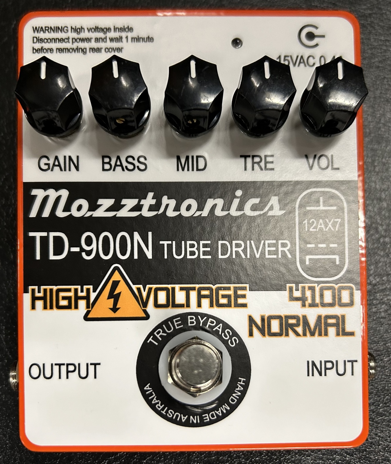 Mozztronics TD-900N 4100 Normal Tube Drive Pedal