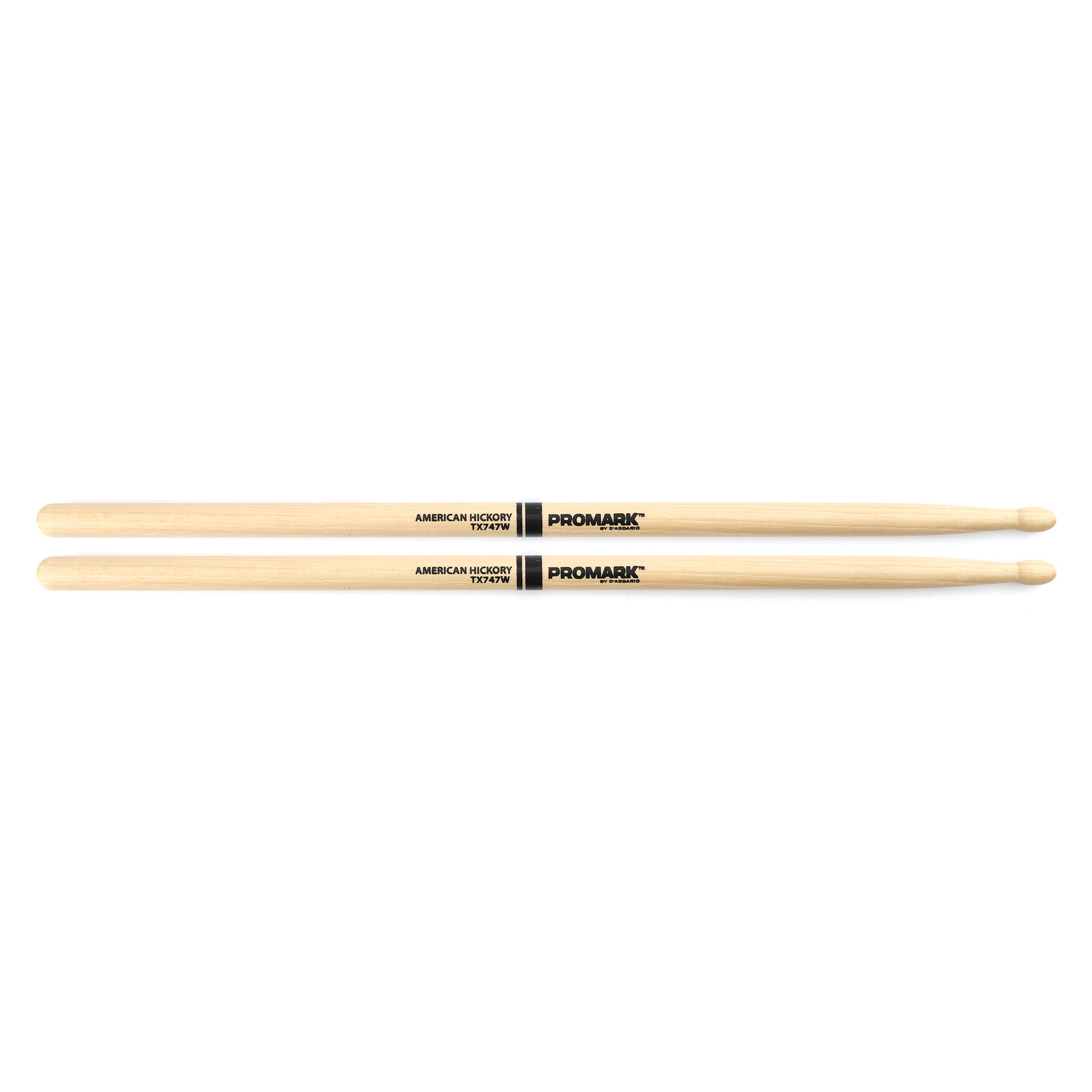 747 Wood Tip Drumsticks Rock American Hickory