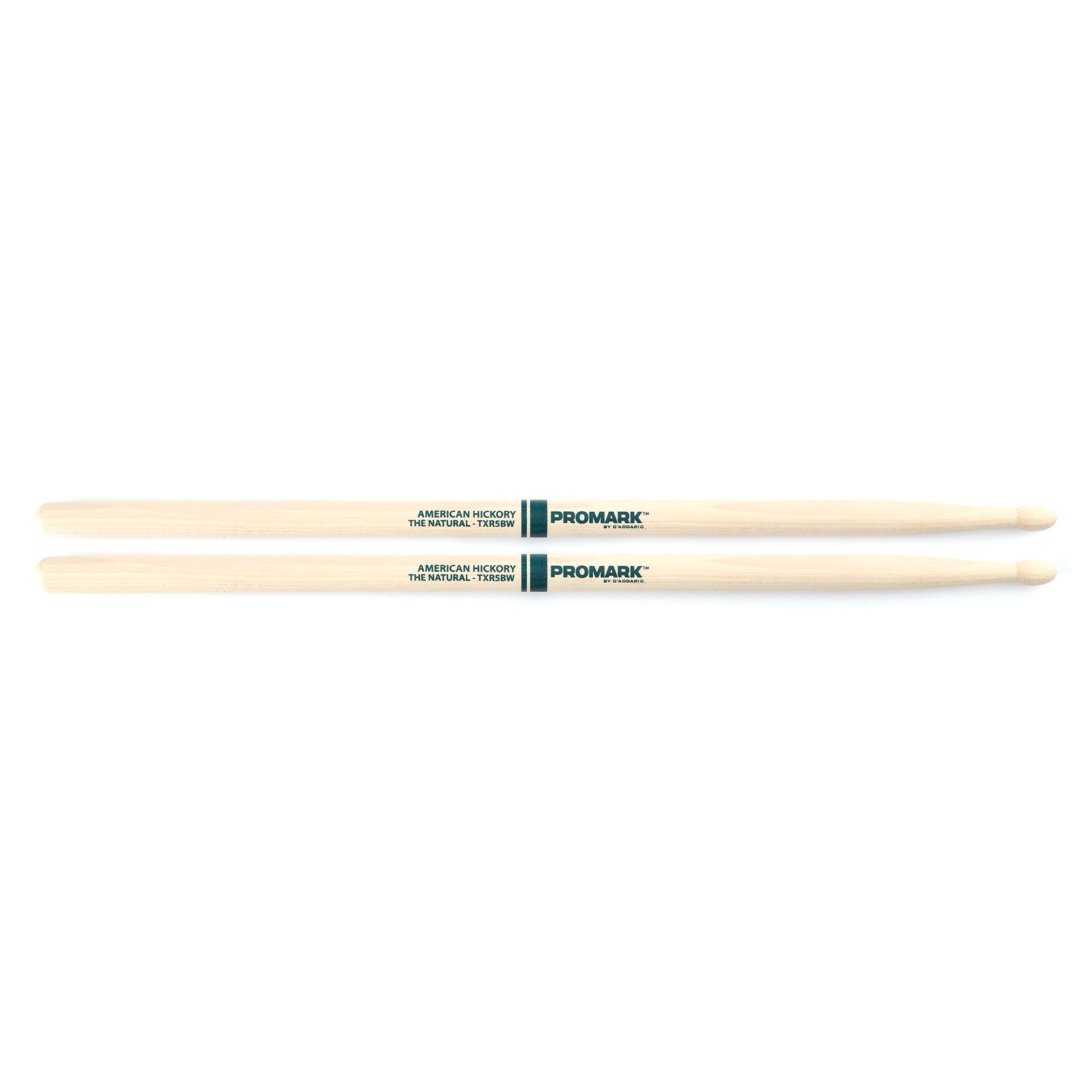 5B Wood Tip Drumsticks The Natural American Hick