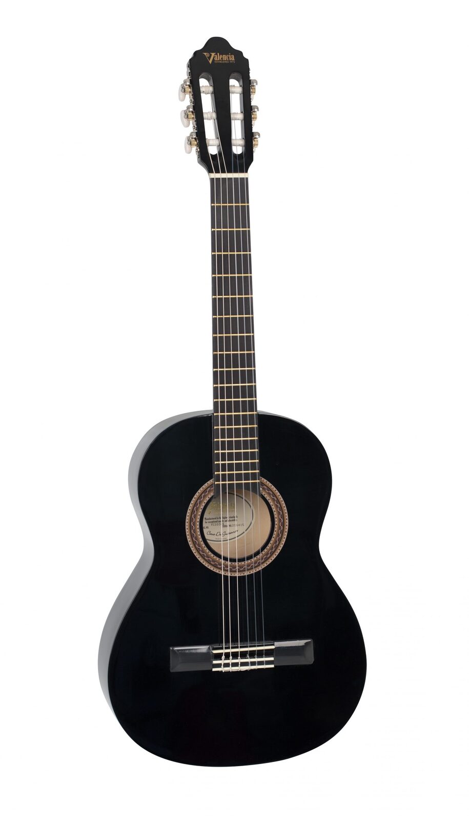 Valencia 100 Series 3/4 Classical Guitar Black