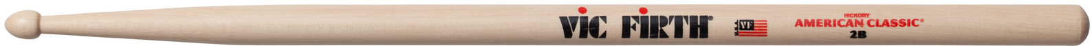 Vic Firth American Classic 2B Wood Tip Drum Sticks
