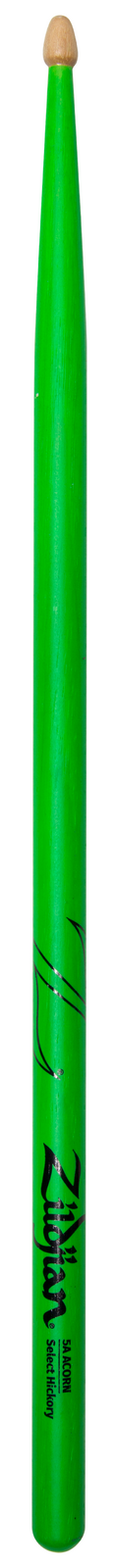 5A Acorn Neon Green Drumsticks