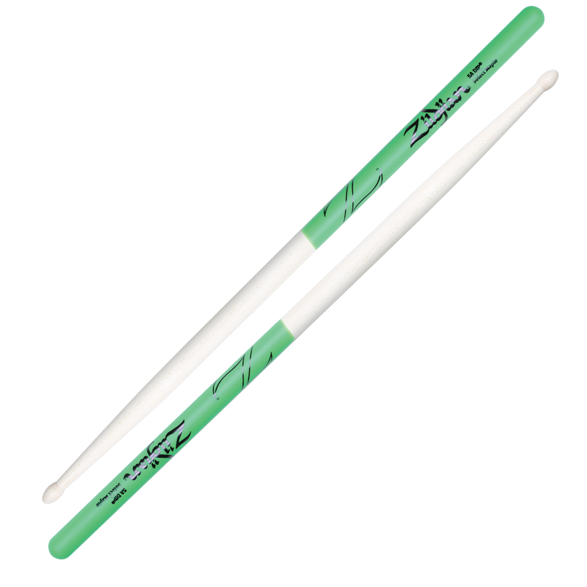 Zildjian 5A Maple Green DIP Drumsticks