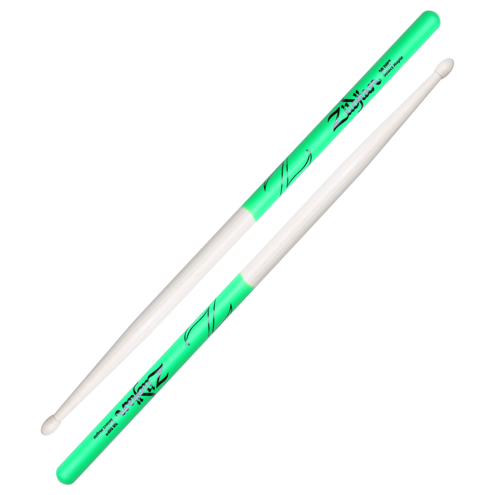 5B Maple Green DIP Drumsticks