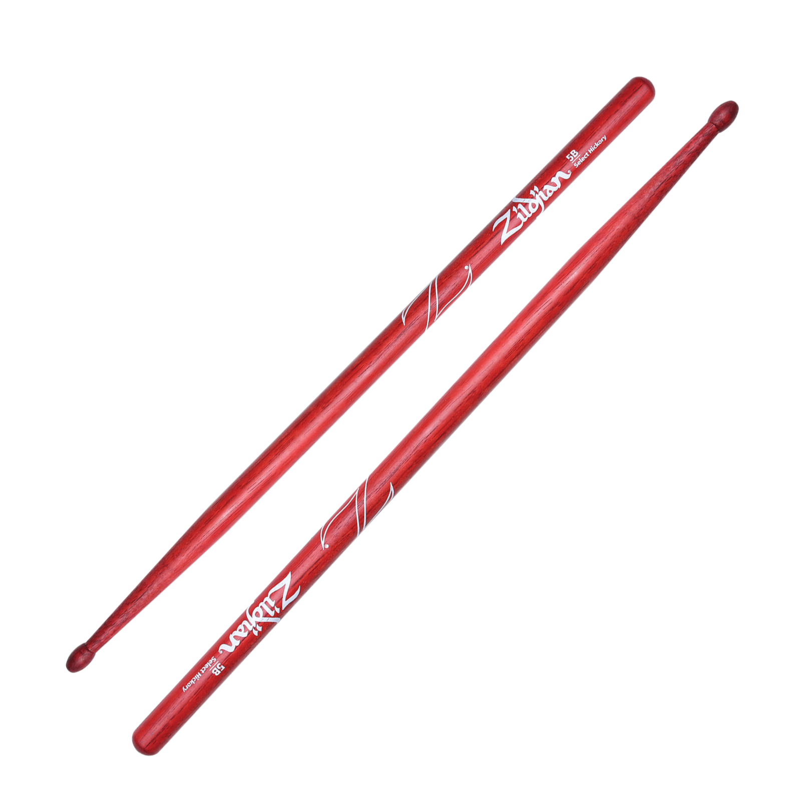 5B Red Wood Tip Drumsticks