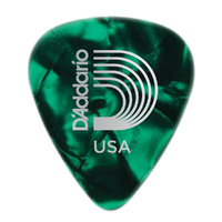 D'Addario Green Pearl Celluloid Guitar Pick, Light 