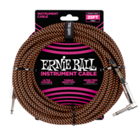25 Ft Strght/Angle Braided Blk/Orange Cable
