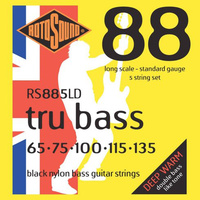 Rotosound Rs885Ld Tru Bass  88 Black Nylon 5 String 65-135
